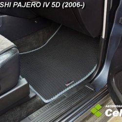 2D коврики EVA Mitsubishi Pajero IV 5D 7 мест (2006-н.в.)