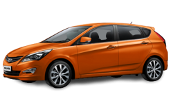 2D коврики EVA в салон и багажник на Hyundai Solaris I хэтчбек (2010-2017)