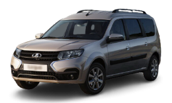 2D коврики EVA в салон и багажник  на Lada Largus I (FL) рестайлинг, 7 мест (2021-н.в.) 